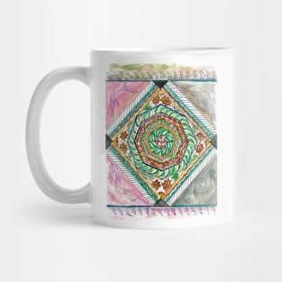 Pinwheel Watercolor Mandala Mug